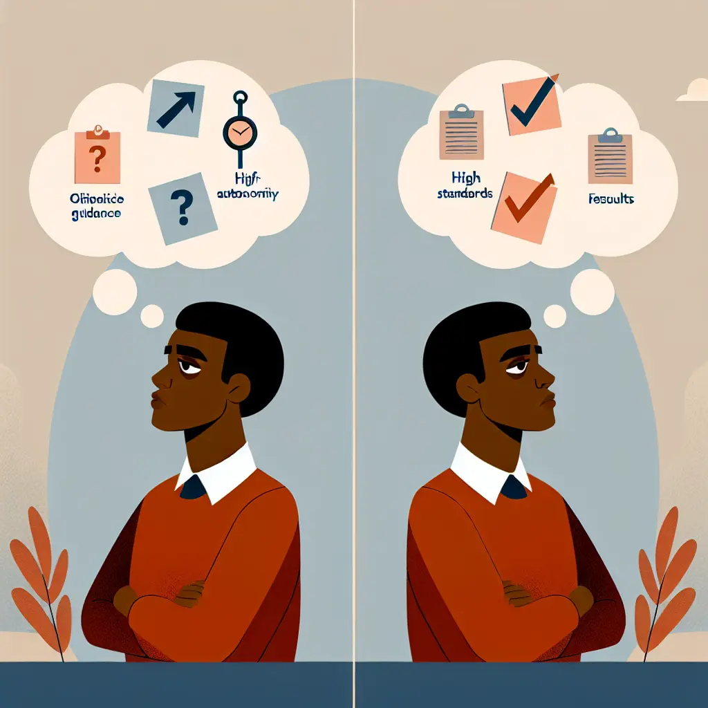 Ilustración que muestra las tensiones entre las expectativas del estudiante y supervisor