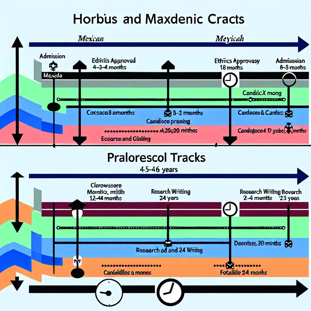 Comparación de cronogramas entre programas académicos mexicanos y españoles