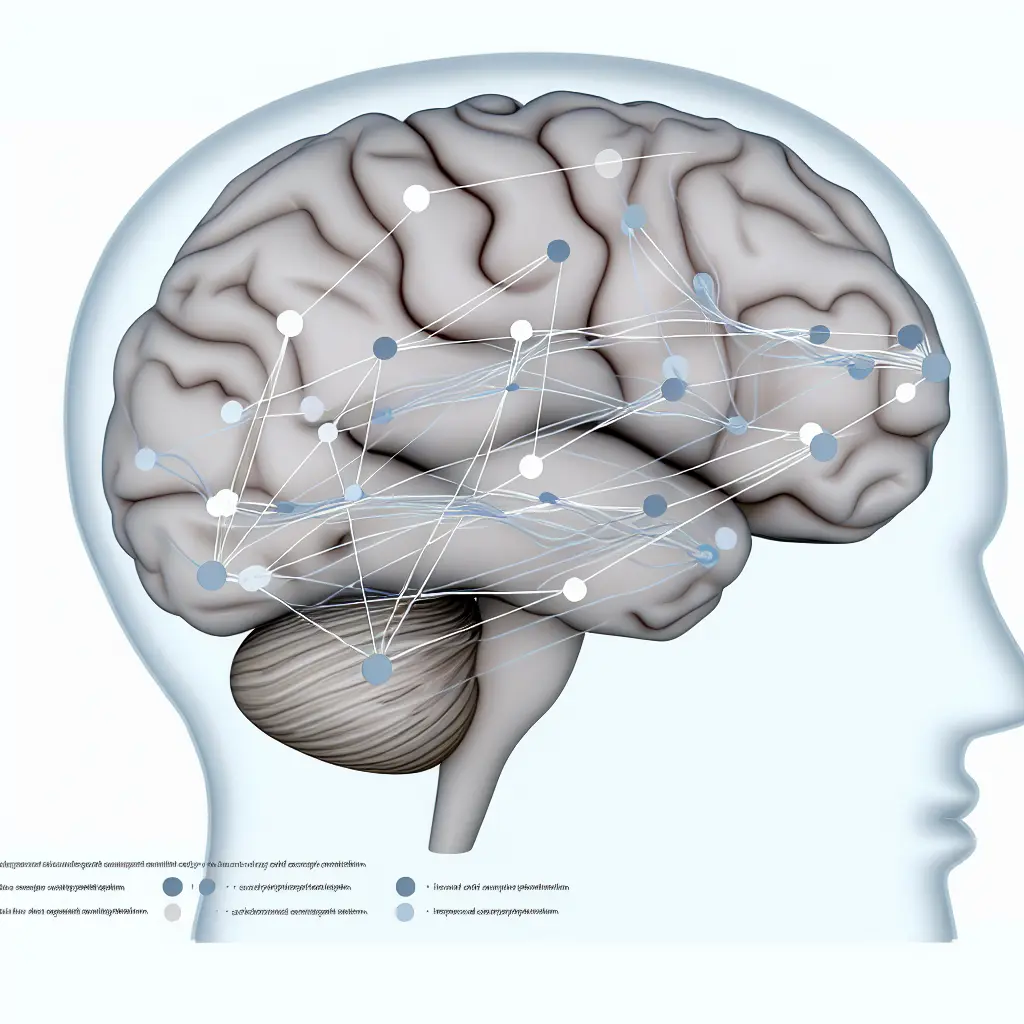 Representación visual de conexiones neuronales formando nuevos hábitos de estudio
