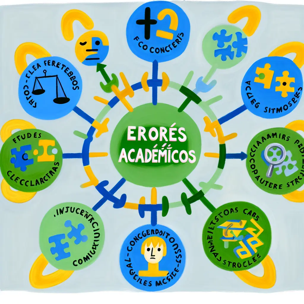 Infografía detallada mostrando los principales errores lingüísticos en tesis académicas españolas