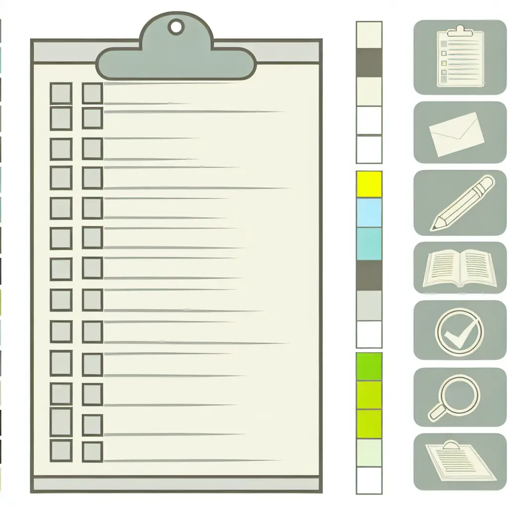 Infografía visual del checklist de 47 puntos organizado en tres fases: preparación, documentación core y requisitos país-específicos