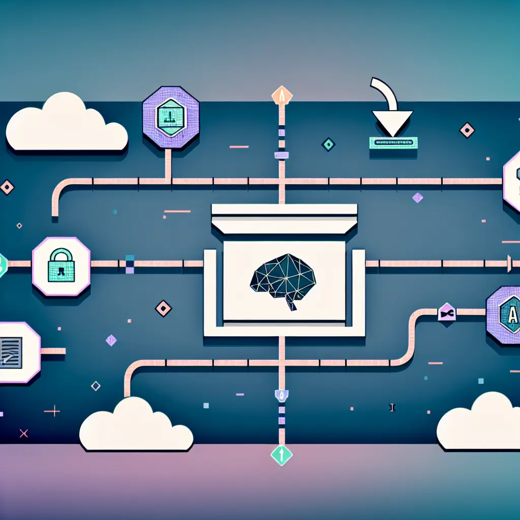 Repositorio digital futurista con integración de inteligencia artificial y blockchain
