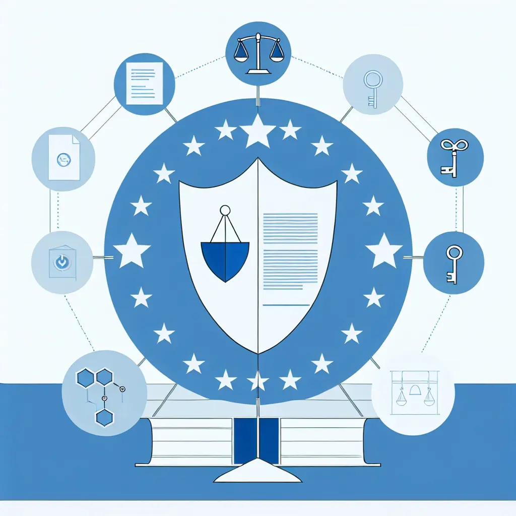 Infografía del marco legal europeo RGPD aplicado a la investigación académica