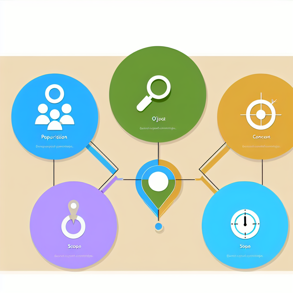 Diagrama circular del método POCAT mostrando los cinco elementos interconectados con flechas