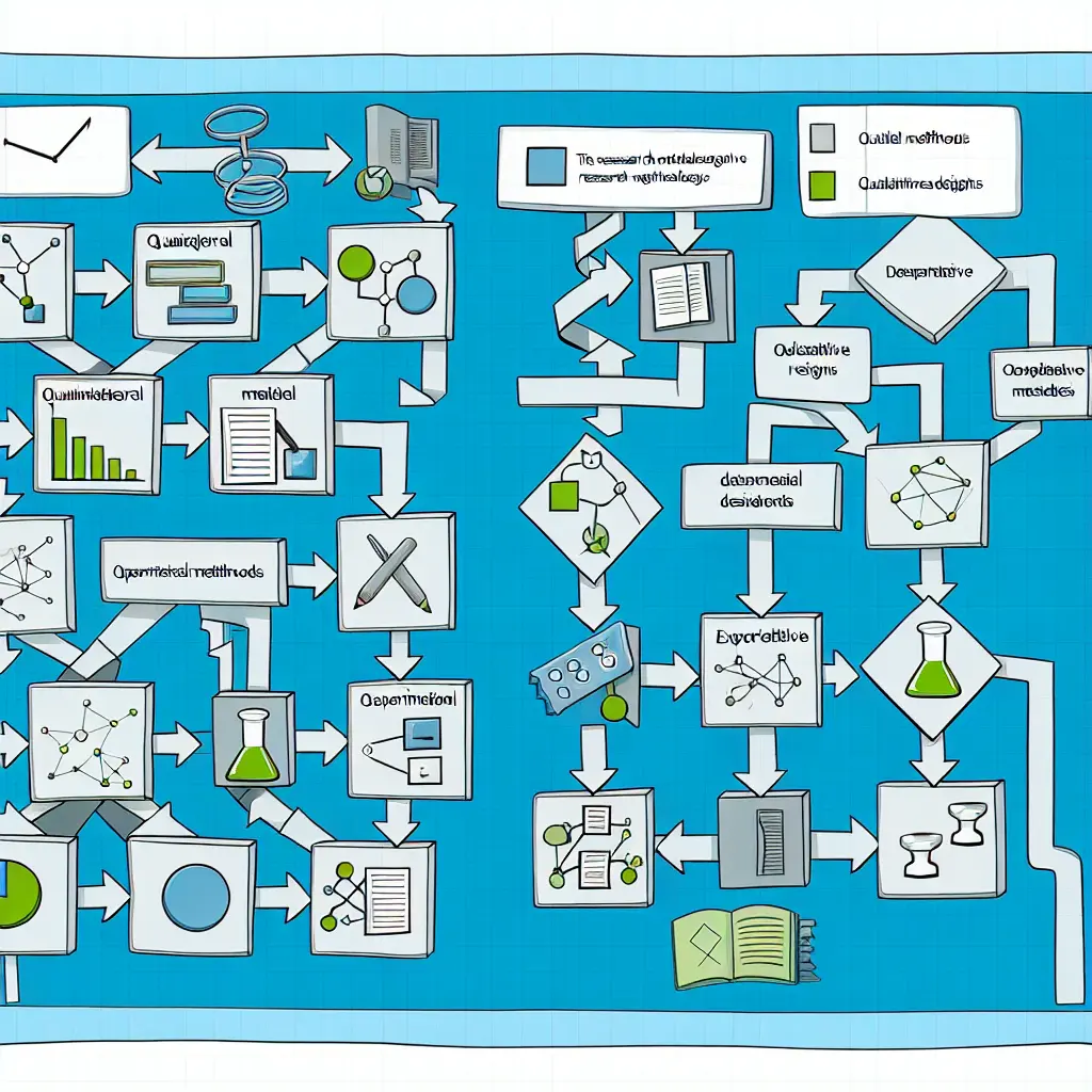 Diagrama de flujo mostrando la conexión entre tipos de preguntas y diseños metodológicos