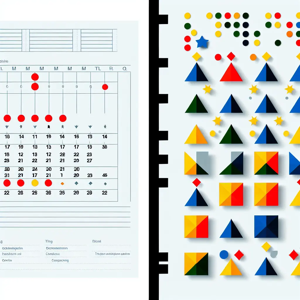 Comparación entre el calendario oficial y la línea de tiempo real del TFG UCM