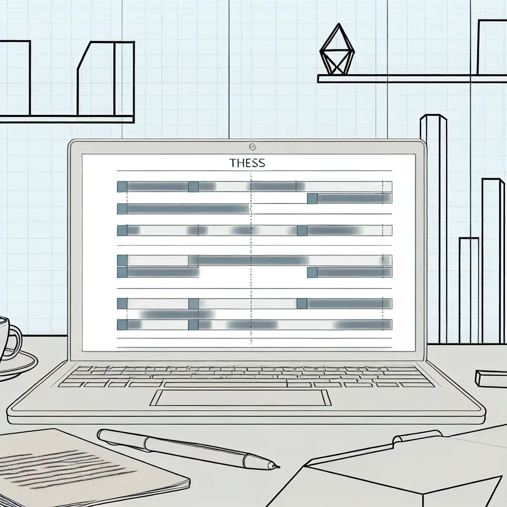 Cronogramas Gantt para planificación de tesis en Excel 2025